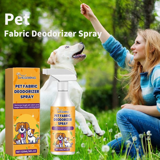 YEGBONG Natürliches Deodorant-Spray für Haustiere mit frischem Duft, 120 ml, Urin-Geruchsbeseitiger und Geruchsneutralisator für Hunde - Bild 1