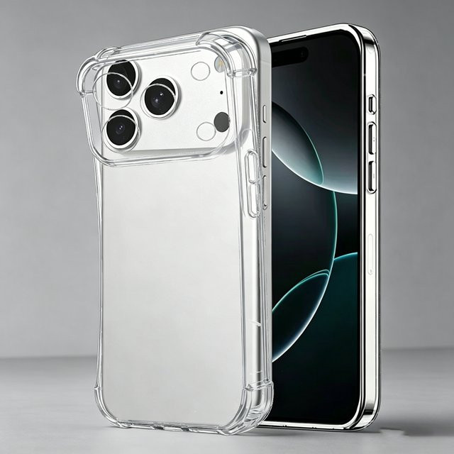 VOUVI Transparente Stoßfeste Hülle für iPhone Modelle, Weiche Schutzhülle in Transparent - Bild 1