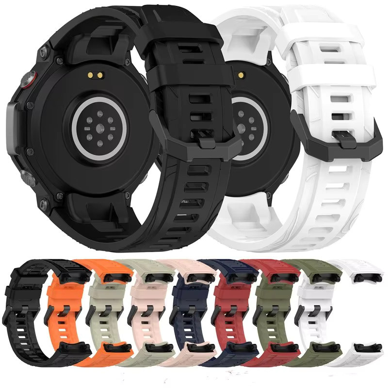 Amazfit Uhrenarmband Silikon, Schwarz, Unisex - Bild 3