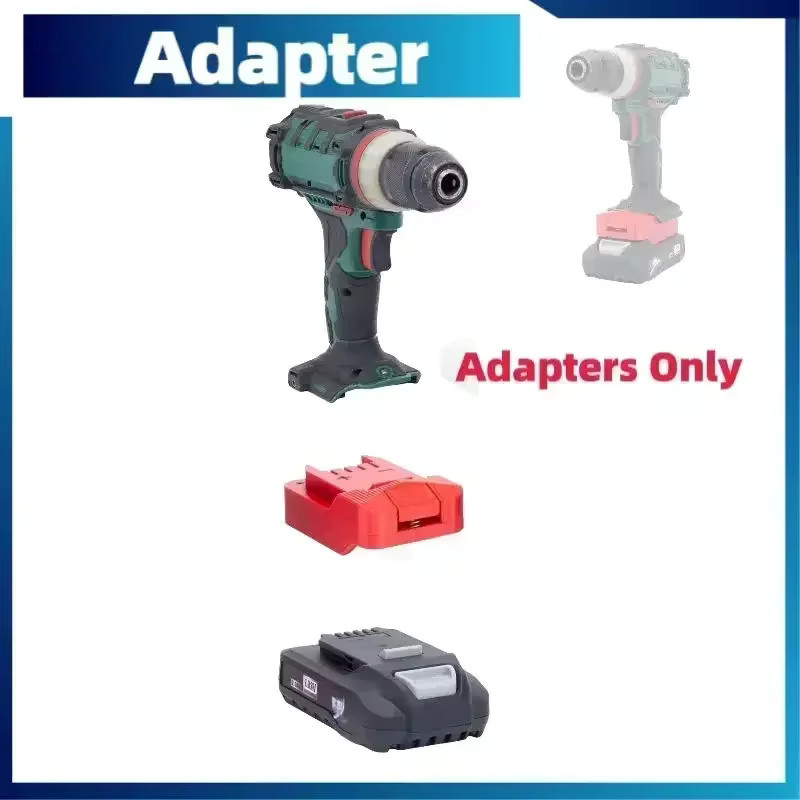 Batterieadapter für Aldi Ferrex Activ Energy in Rot, kompatibel mit Parkside Lidl Tools Converter - Bild 2