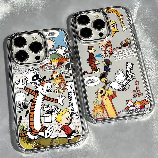 Transparente Calvin & Hobbes Handyhülle für Samsung Galaxy S26 S25 S24 S23 S22 S21 S20 Note20 FE Ultra Edge Plus 4G 5G - Bild 1