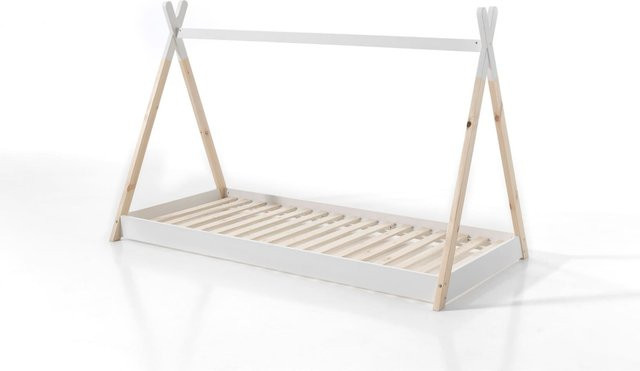 Vipack Tipi Zelt-Bett Tibe für Kinder in Weiß, B/T: 90 x 200 cm - Bild 1