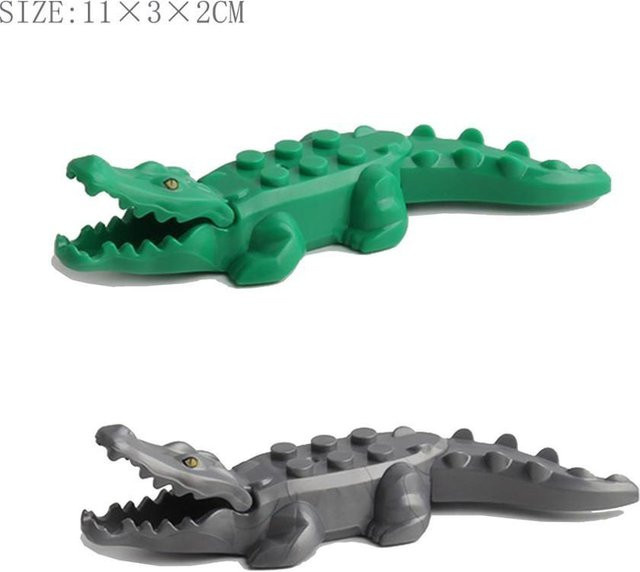 Yiran toy Tierblöcke Bausteine, 2-teiliges Set, Krokodil - Bild 1