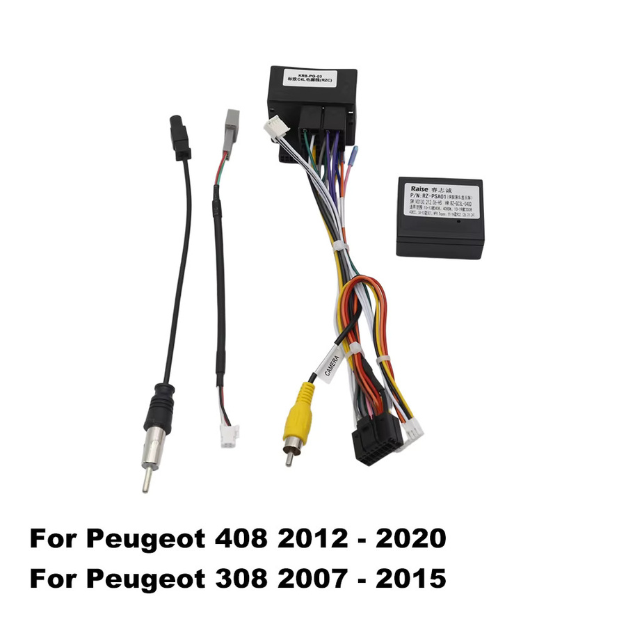 16-Pin Canbus-Adapter PSA-RZ-01 Stromkabel für Peugeot 408 308 Android 2 Din Autoradio - Bild 2