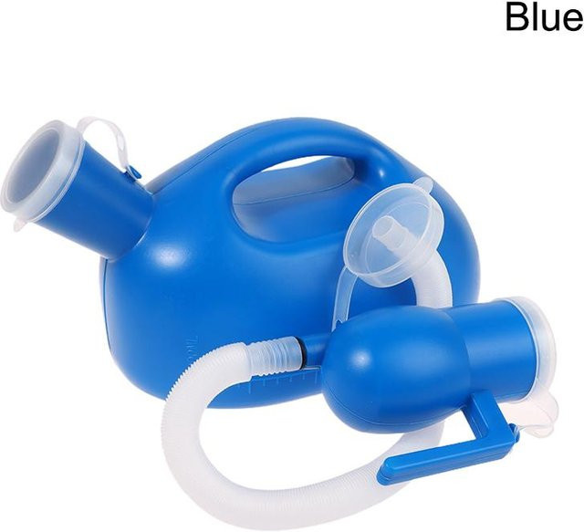Sunup Urinalbehälter für Männer, tragbarer Urinal-Trichter für Reisen und Outdoor, Blau, 3000 ml - Bild 1