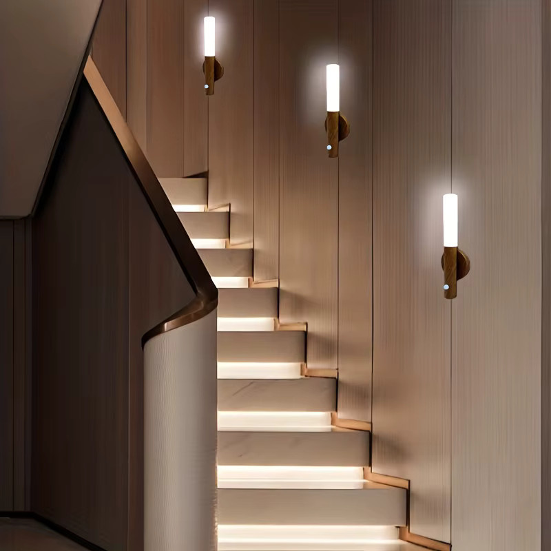 ZTree Intelligente LED Nachtleuchte mit Bewegungssensor, Wiederaufladbare Magnetische Wandlampe in Weiß für Flur, Schlafzimmer und Treppen - Bild 3