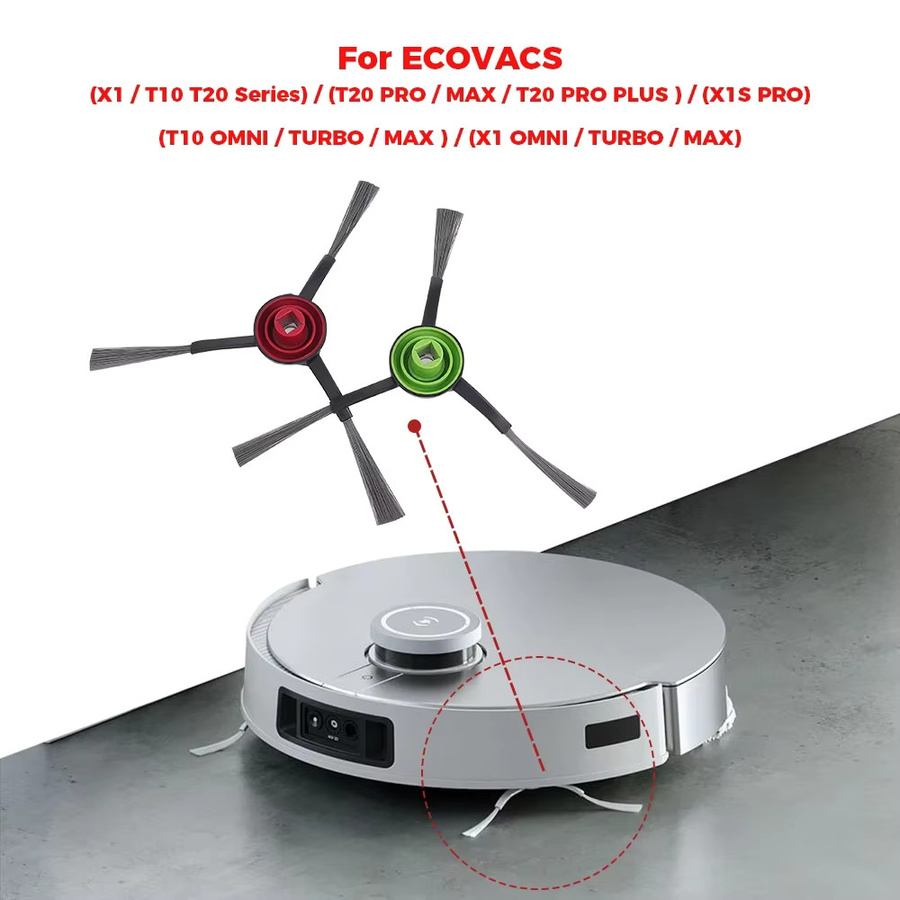 Ecovacs Deebot Ersatzteil-Set für OZMO T8, T8 Max, T8 AIVI, T9+, N8 Pro und N10 Plus mit Hauptbürste, HEPA Filter und Staubbeuteln in Multicolour - Bild 1
