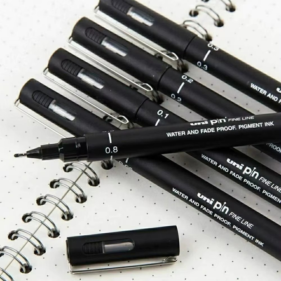Fineliner Zeichenstift mit schwarzer Tinte für Kunst, Skizzen und Zeichnungen - Bild 2