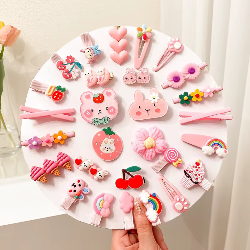 Haarspange Kinder, Prinzessin, Obst, Kaninchen, Regenbogen - Bild 1