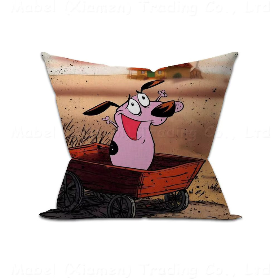 Beast Kingdom Kissenbezug Courage the Cowardly Dog Motiv, Mehrfarbig, 30 x 30 cm - Bild 5