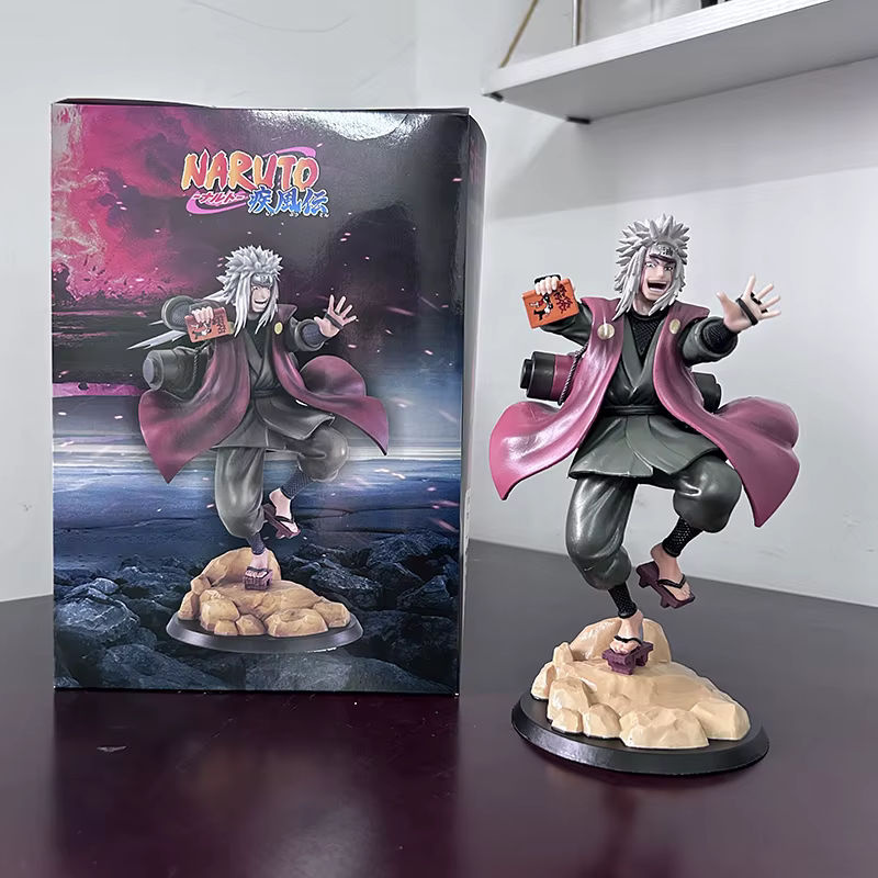 Bandai Naruto Shippuden Jiraiya Actionfigur aus Kunststoff, mehrfarbig, stehend - Bild 4