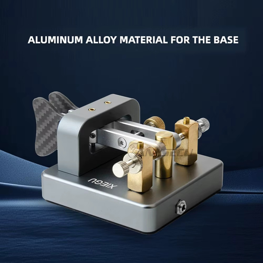 XIEGU VK-6 Mini-Kurzwellenradio aus Aluminiumlegierung in Grau mit automatischem CW-Elektroschlüssel und 3,5-mm-Schnittstelle - Bild 5