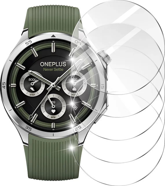 OnePlus Watch 3 2.5D Displayschutzfolie aus gehärtetem Glas, transparent - Bild 1