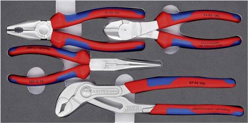 Knipex Zangen-Set Basic Chrom 4-teilig mit Schaumstoffeinlage 00 20 01 V17 - Bild 1