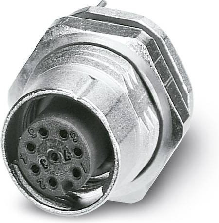Phoenix Contact 1553860 Sensor-Aktor-Einbausteckverbinder M12 Buchse, 8-polig, silber, Schraubanschluss - Bild 1