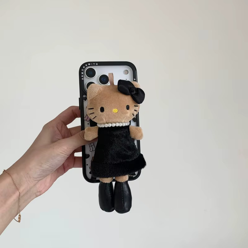 Yi ZHENG Hello Kitty Plüschpuppe Handyhülle mit Magnethalter und Lanyard für iPhone 17 16 15 14 13 Pro Max, Multicolor - Bild 5
