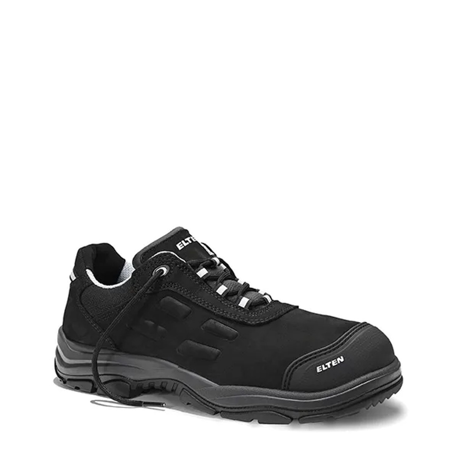 Elten Sicherheitshalbschuh Daniel Pro Low ESD S3 aus Nubukleder in Schwarz-Grau Größe 44 - Bild 2