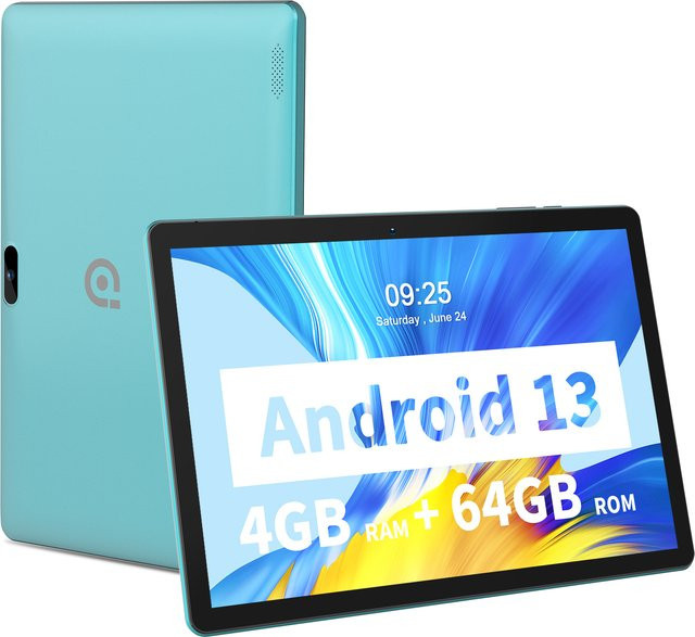PRITOM M10 Android Tablet PC mit 10,1 Zoll HD IPS Bildschirm, 64 GB ROM, WiFi und GPS in Schwarz - Bild 1