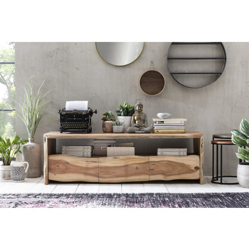 SIT-Möbel Lowboard ALBERA aus Akazienholz in Braun, B/H/T: 190 x 45 x 47 cm - Bild 3