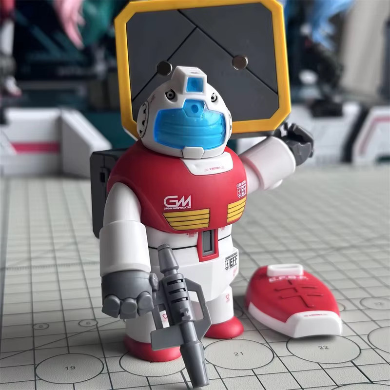 Chubby Gm Bandai Chubby Zaku Mittelalterliche Gm, Magnetischer Bausatz, Actionfigur - Bild 4