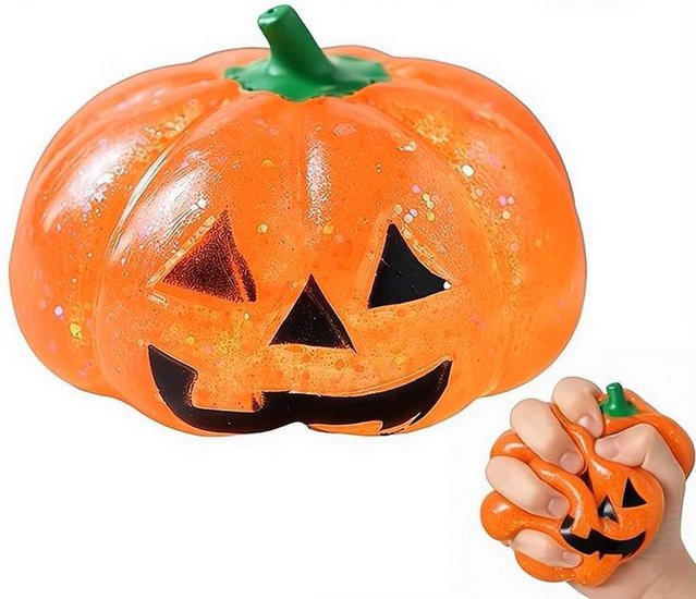 Squishy Maltose Halloween Kürbis Stressball, Fidget Sensorisches Spielzeug, orange - Bild 1