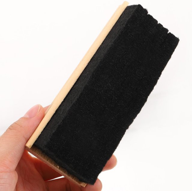 Yiran Furniture Whiteboard Radiergummi Set aus Wollfilz und Holz in Schwarz, 5 Stück - Bild 1