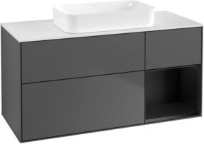 V&B Waschtischunterschrank Finion in Anthrazit lackiert, B/T: 120 x 60 cm - Bild 1