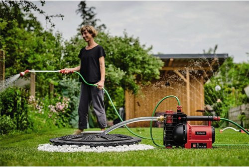 Einhell Gartenpumpe GE-GP 1145 ECO in Rot mit 4500 l/h Fördermenge und 48 m Förderhöhe - Bild 2