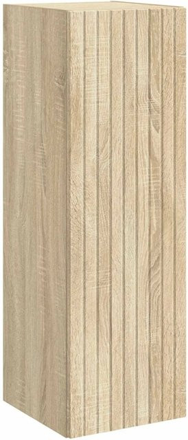 vidaXL Wandmontierter Badezimmerschrank Sonoma-Eiche mit Türen und Regalböden, B/T/H: 33 x 34,5 x 60 cm - Bild 1
