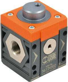 Riegler Absperrventil SYNTESI pneumatisch BG1 in Orange ohne Buchsen - Bild 1