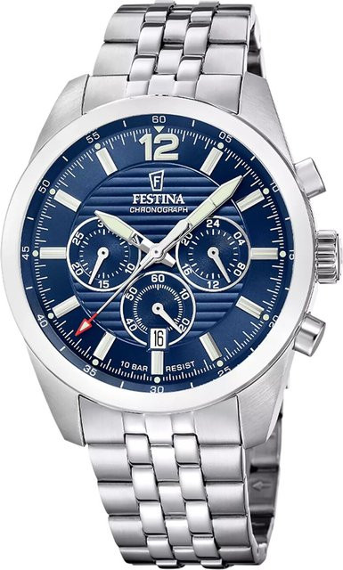 Festina Chronograph Herrenuhr, 44mm, 10ATM - Bild 1