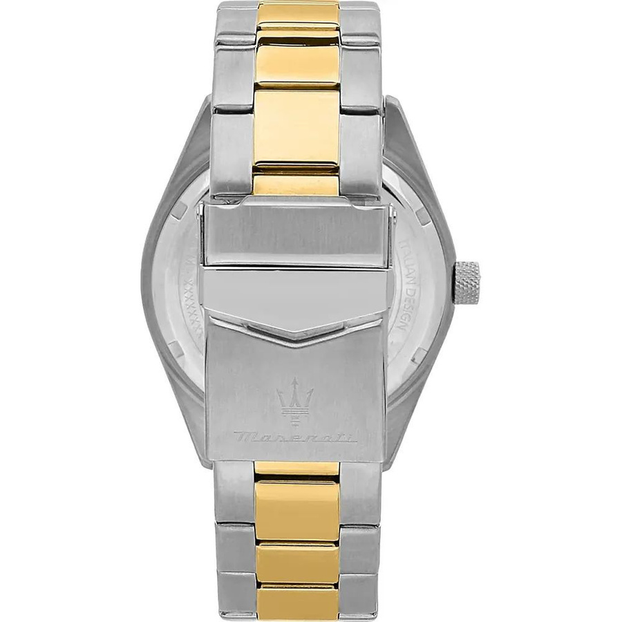 Maserati Armbanduhr Competizione, Quarz, Edelstahl, Schwarz, Bicolor, 43 mm, Herren - Bild 2
