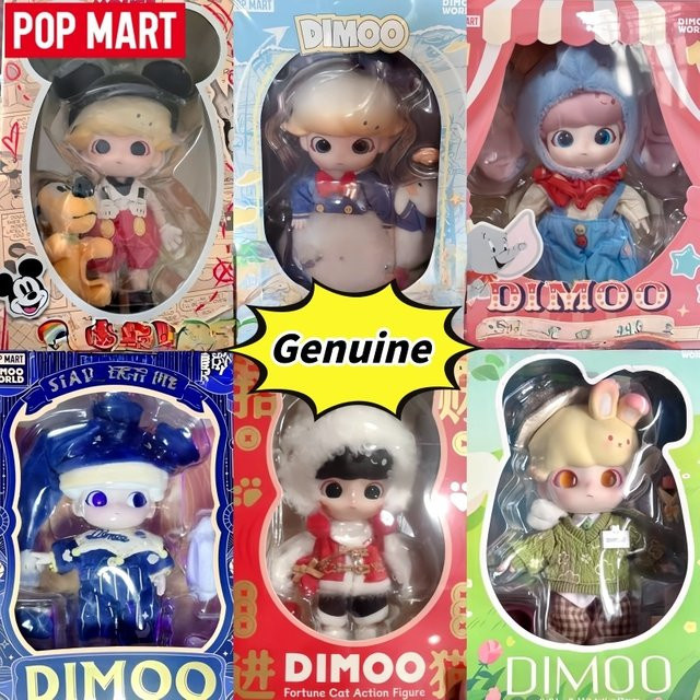 Pop Mart Dimoo 1/8 Actionfigur, Blind Box, Disney, mit beweglichen Gelenken - Bild 1
