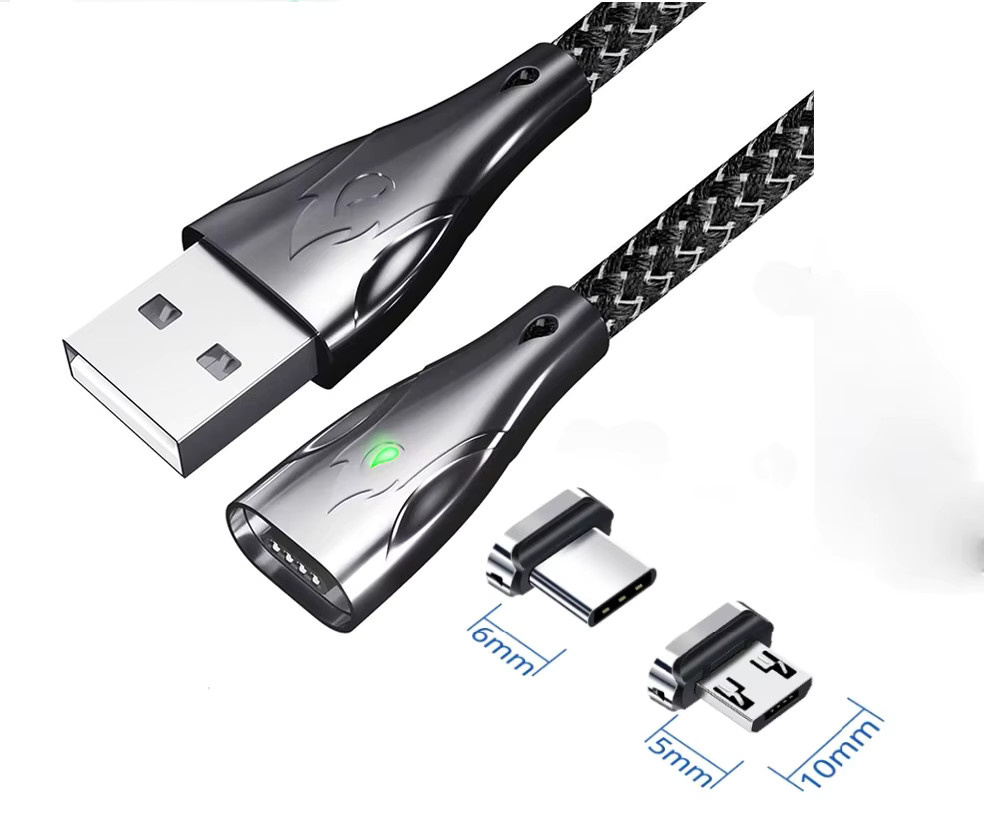 10er Set Fonken Magnetische Stecker Adapter für USB-C und Micro-USB für Android-Geräte - Bild 3