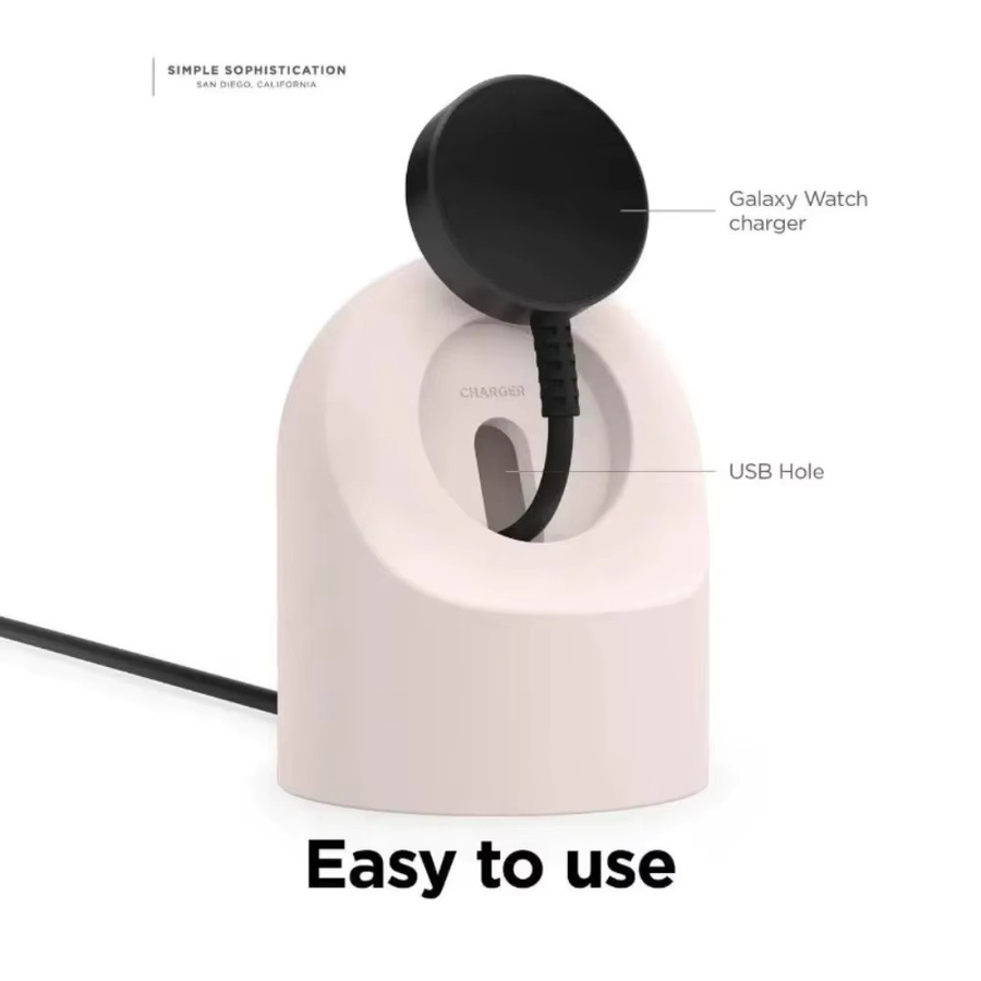 Samsung Ladeständer Silikon, Weiß, Unisex - Bild 3