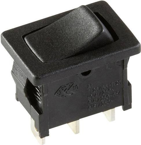 InterBär Wippschalter 3631-100.22 Schwarz 250 V/AC 10A 1 x Aus/Ein rastend - Bild 1