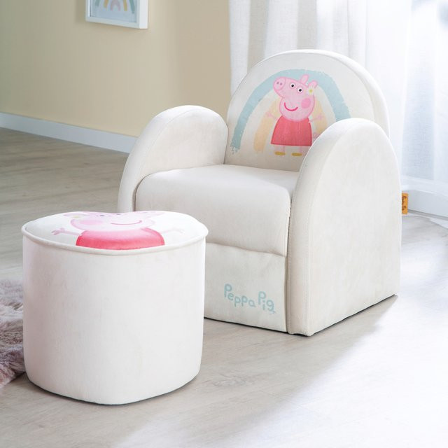 Roba Kindersessel Peppa Pig mit gepolstertem Rahmen, Breite: 50 cm, Tiefe: 45 cm, Höhe: 44 cm - Bild 1