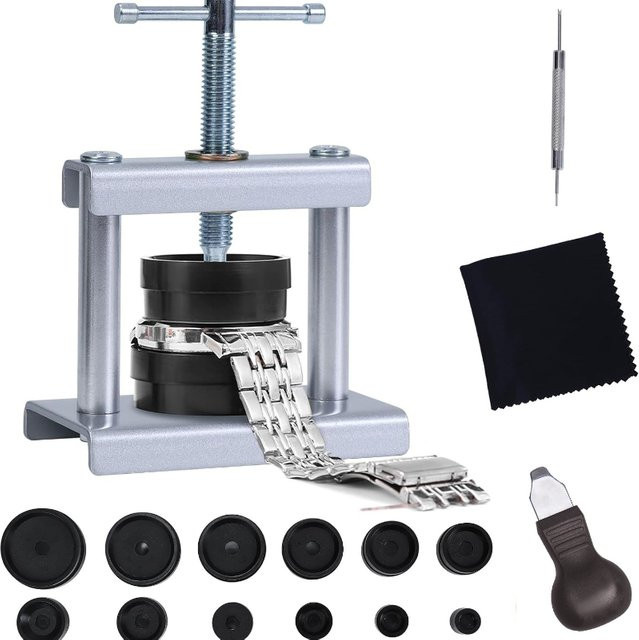 JBAILI Uhren-Reparaturset, Edelstahl, Silber - Bild 1