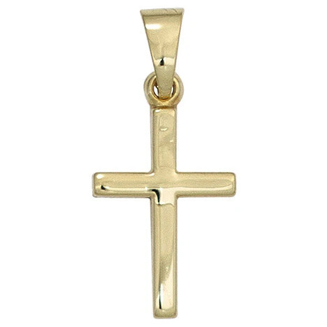Colfem Anhänger Kreuz, 333 Gelbgold, Unisex - Bild 1
