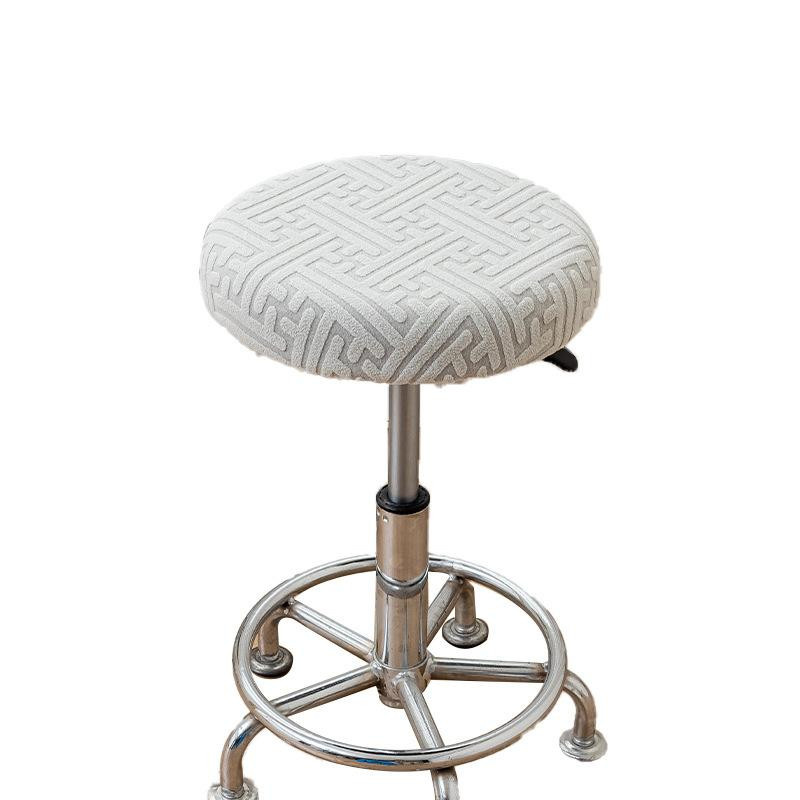 Yiran Furniture Runder Stuhlbezug aus Polyester mit Streifenmuster, Waschbar und Rutschfest, Durchmesser: 30-36 cm - Bild 2
