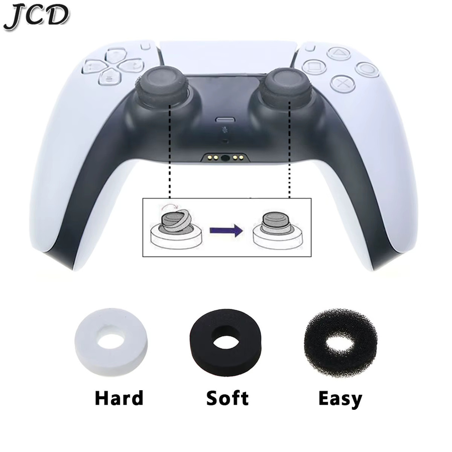 JCD Aim Assist Ringe für PS5, PS4 und Switch PRO Controller, 2 Stück, Schwarz - Bild 2
