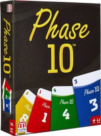Mattel Phase 10 Kartenspiel für bis zu 6 Spieler in Bunt/Mehrfarbig