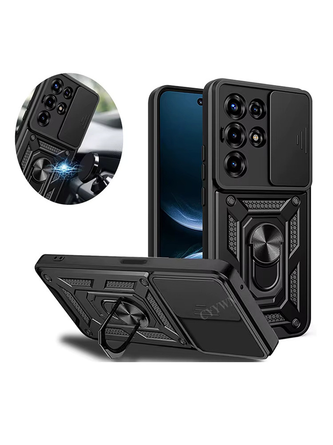 Stoßfeste Panzerhülle für Samsung Galaxy S26 Ultra, S26 Plus und S26 in Schwarz oder Silber - Bild 6