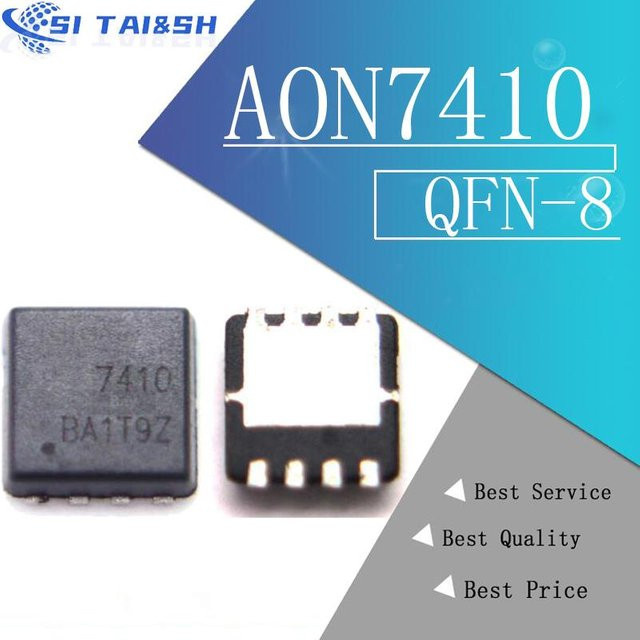10 Stück Si Tai&SH AO7410 MOSFET QFN-8 in Schwarz - Bild 1