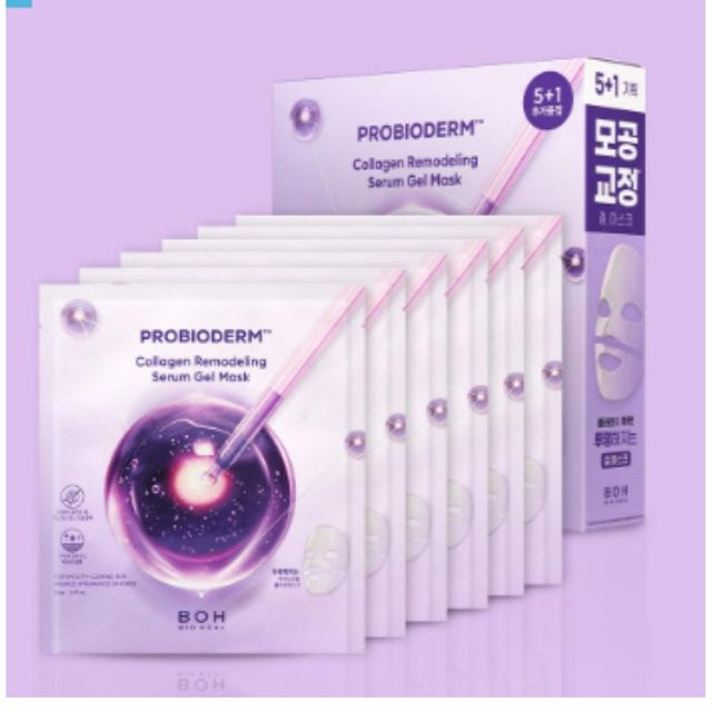 BIOHEAL BOH Probioderm Kollagen Remodeling Serum Gel Maskenblatt, 6 Stück - Bild 1