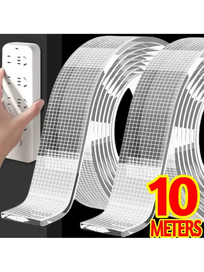 Transparentes Nano-Doppelseitiges Klebeband, wasserdicht und ablösbar für Zuhause und Büro - Bild 6