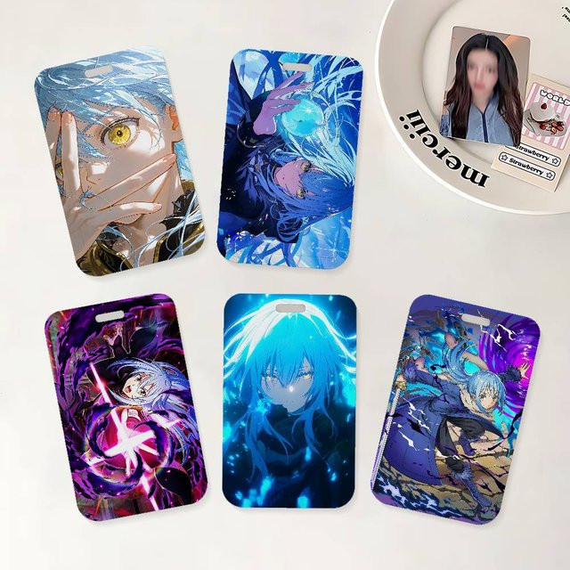 Anime Rimuru Tempest Ausweishalter mit Umhängeband für Schule und Büro in Multicolour - Bild 1