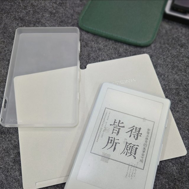 DIXSG Schutzhülle für XTEINK X4 Book Reader in Schwarz/Weiß Transparent im Nude Frosted Design - Bild 1
