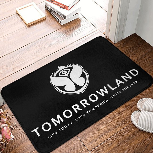 Tomorrowland Fußmatte Anti-Rutsch und Wasserdicht, Schwarz, B/B: 60 x 40 cm - Bild 1