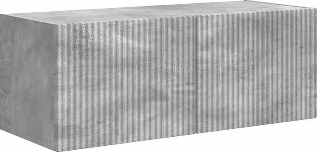 vidaXL TV-Wandschrank in Betonoptik, modern, Betongrau, Holzwerkstoff, B/H/T: 60 x 31 x 29,5 cm - Bild 1